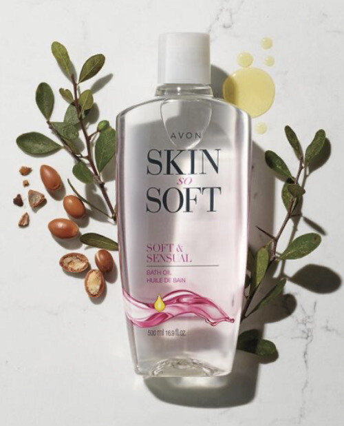 Avon Skin so Soft-Soft & Sensual Bath Oil Bonus Sz[25oz] FREE Tote Buy 2 or More