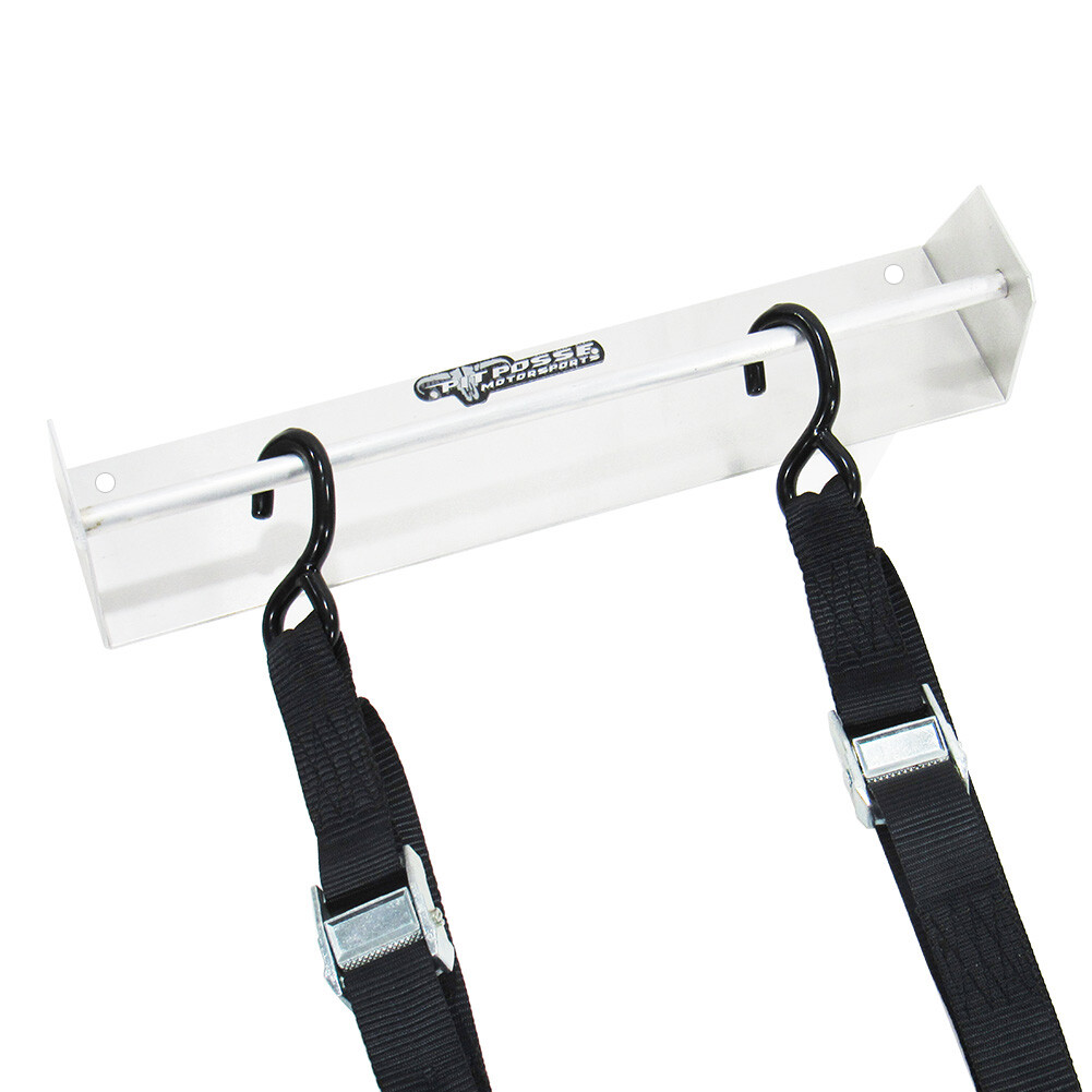 Pit Posse USA Made Garage Trailer Tie-Down Hanger Organizer NHRA Aluminum