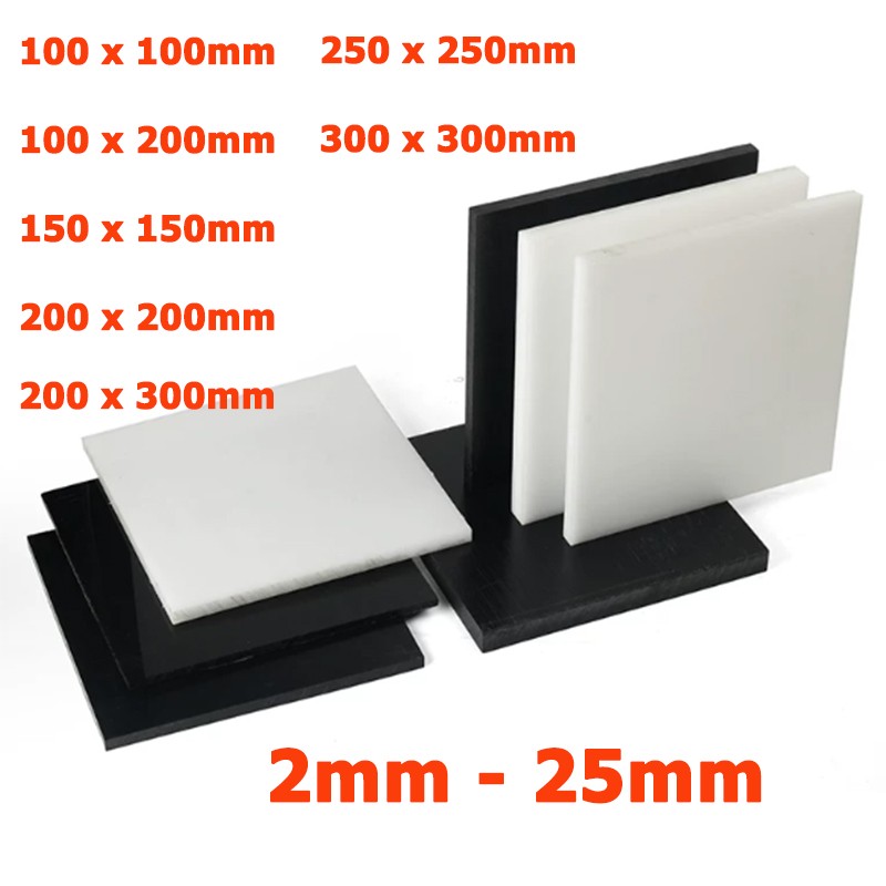 2mm-25mm Thick POM Plastic Sheet Block Polyoxymethylene Plates Engineering Block