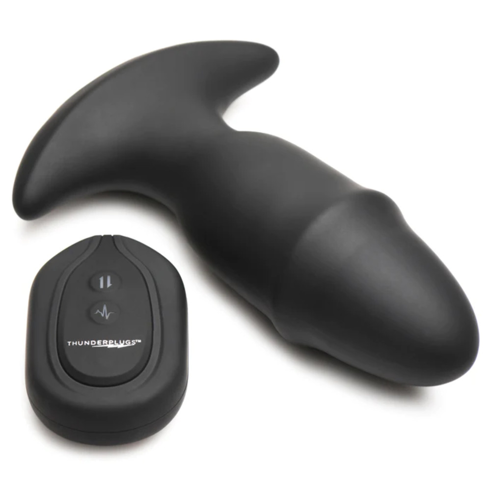 Multi-speed Anal Vibrator Silicone Big Remote Control Butt Plug Stimulator