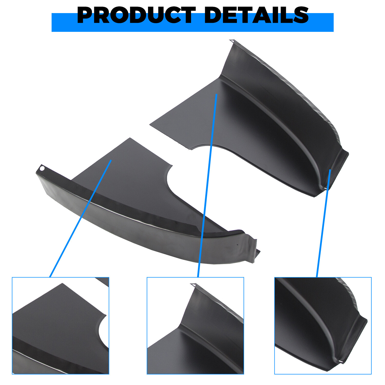 Cab Corners & Rocker Panels 4 PC Kit For 1973-1987 Chevy GMC C10 K10 Truck LH RH