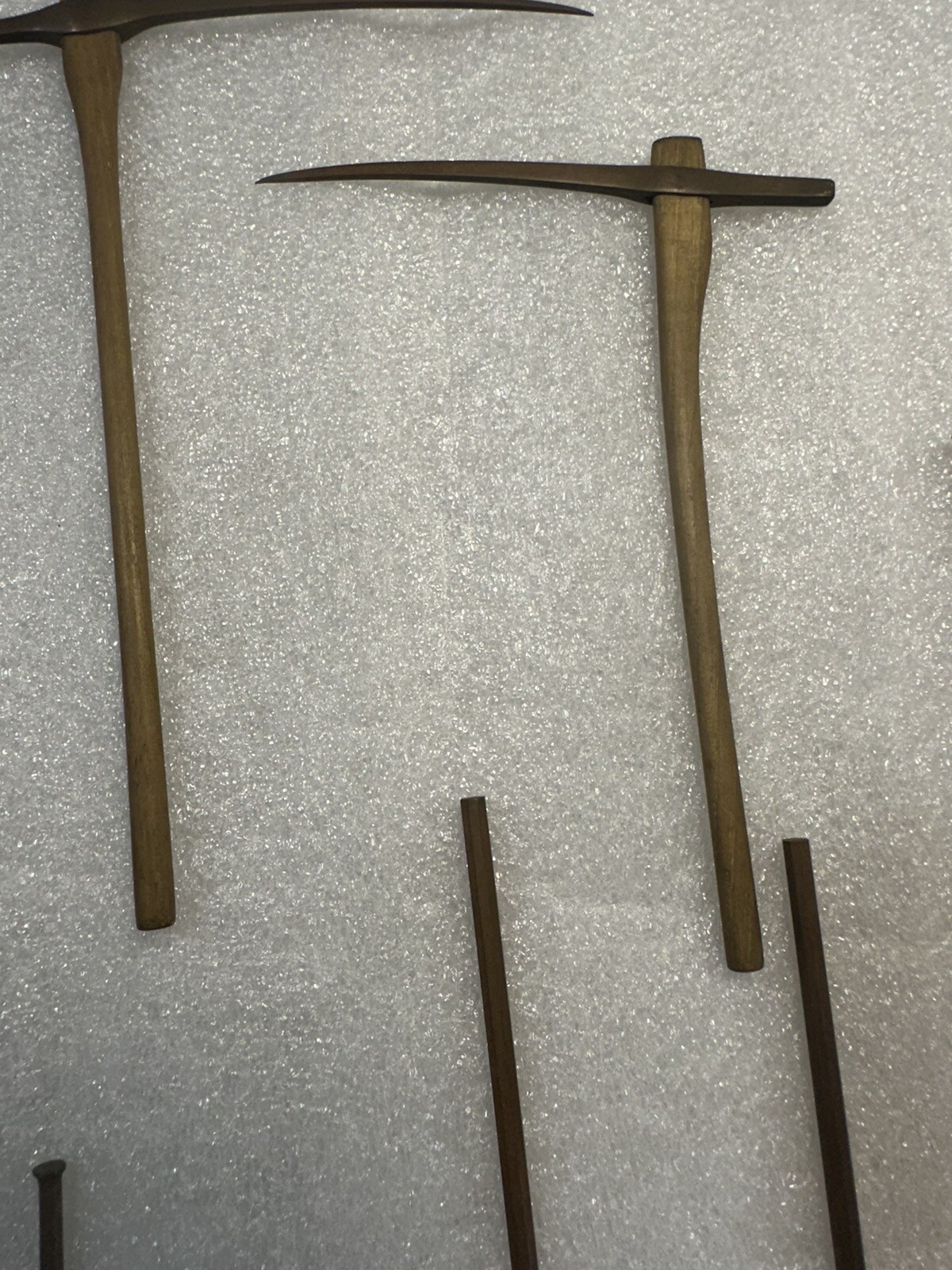 Vintage Salesman Sample Miners Tools Brass Picks Scoop Drill Original Rare Nice!