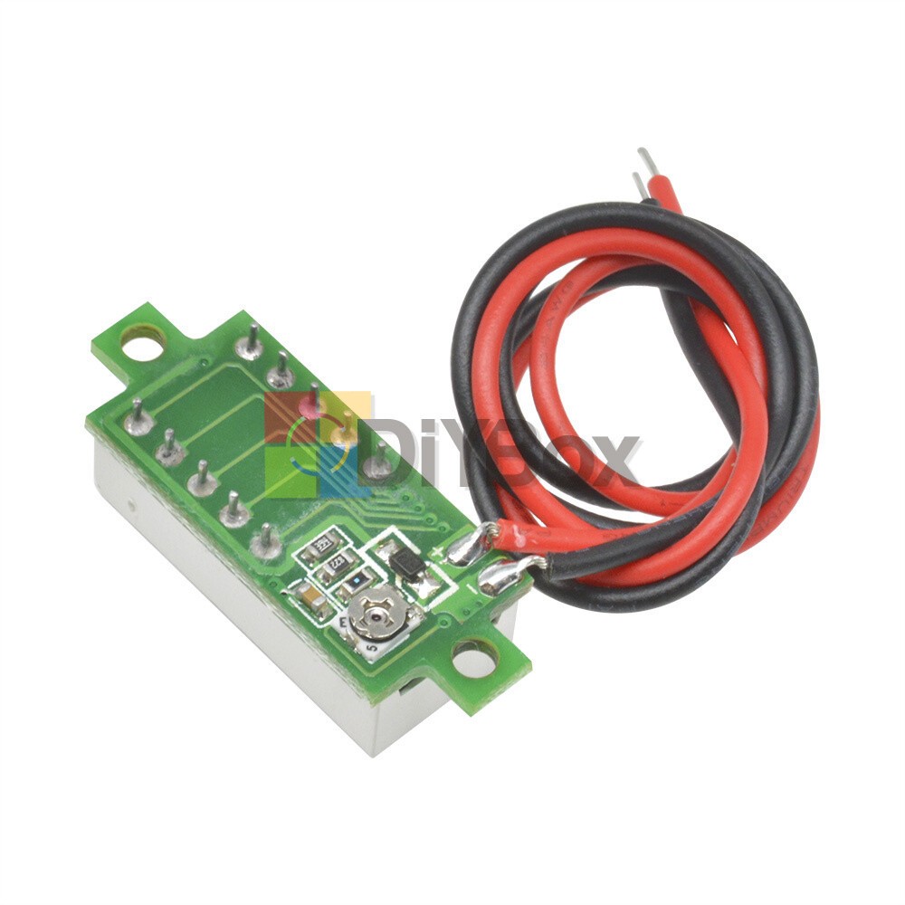 [10PCS] 0.28" Mini 2Wire Voltage Meter Red LED Panel 3-Digital Display Voltmeter