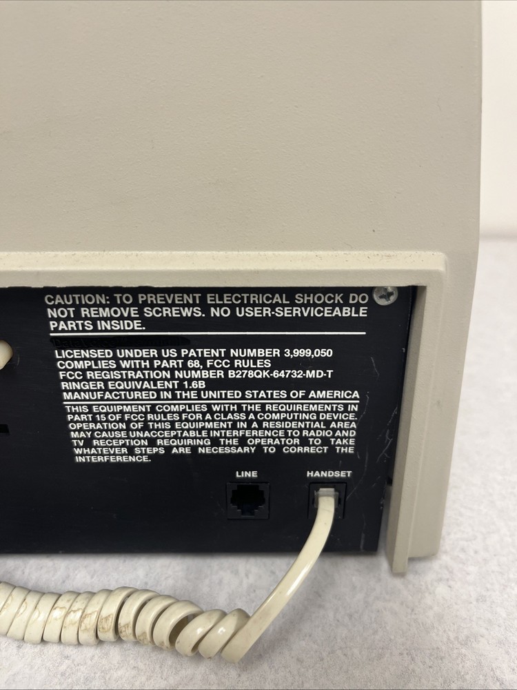 Vtg 80s Computer Terminal Basic Telecommunications Corporation Datavoice 20