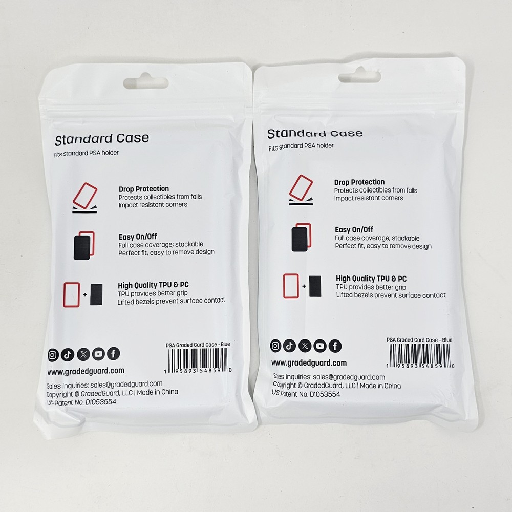 (2) Blue GradedGuard PSA Graded Card Case Guard Protector Stackable