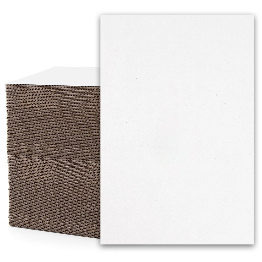 Corrugated Cardboard Sheets, 1/16 inch thick, Flat Cardboard Inserts