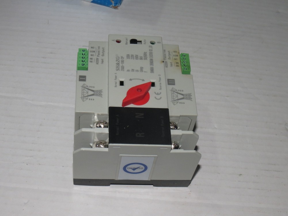 w9 2 pole Dual Power Automatic Transfer Switch Generator Changeover Switch