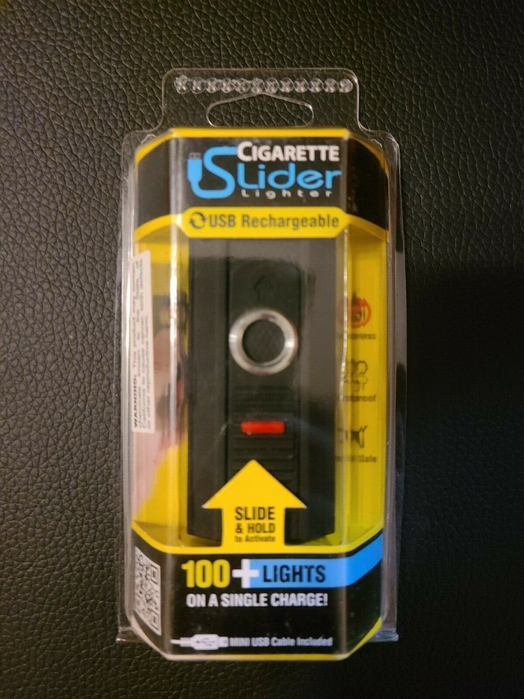 Cigarette Slider Lighter USB Rechargeable Lighter New