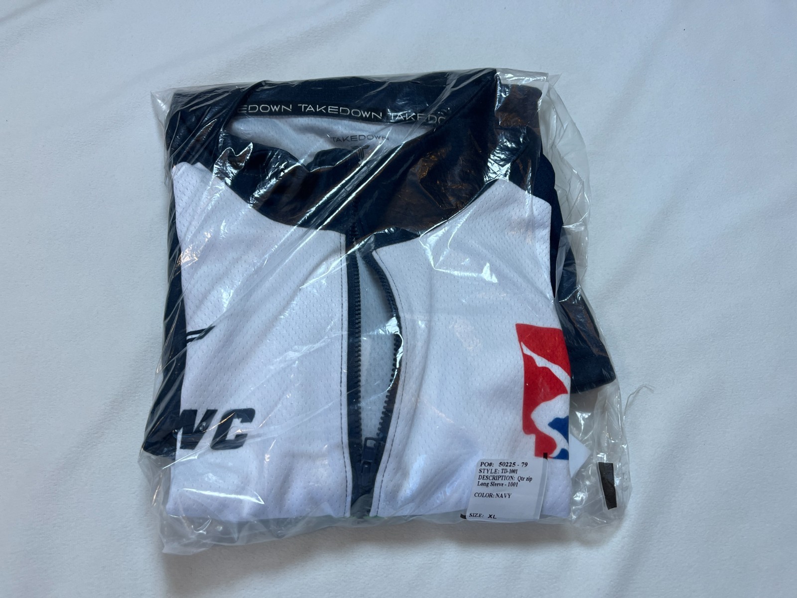 NWT Takedown Southern Youth Wrestling Club Quarter Zip Long Sleeve, Navy - XL