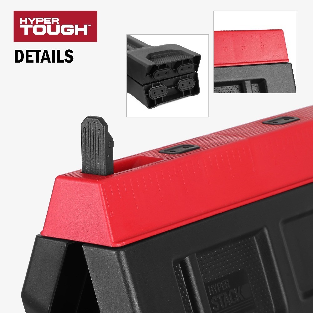 Hyper Stack 350 lb Capacity Foldable Polypropylene Sawhorse, 31"