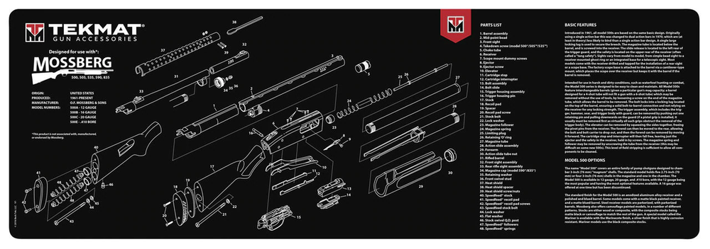 TekMat Long Gun Cleaning Mat Mossberg