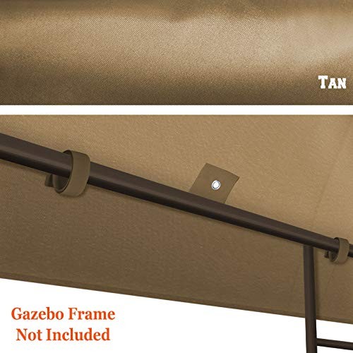 10'X10' Replacement Gazebo Top Canopy Patio Pavilion Cover Sunshade Plyester