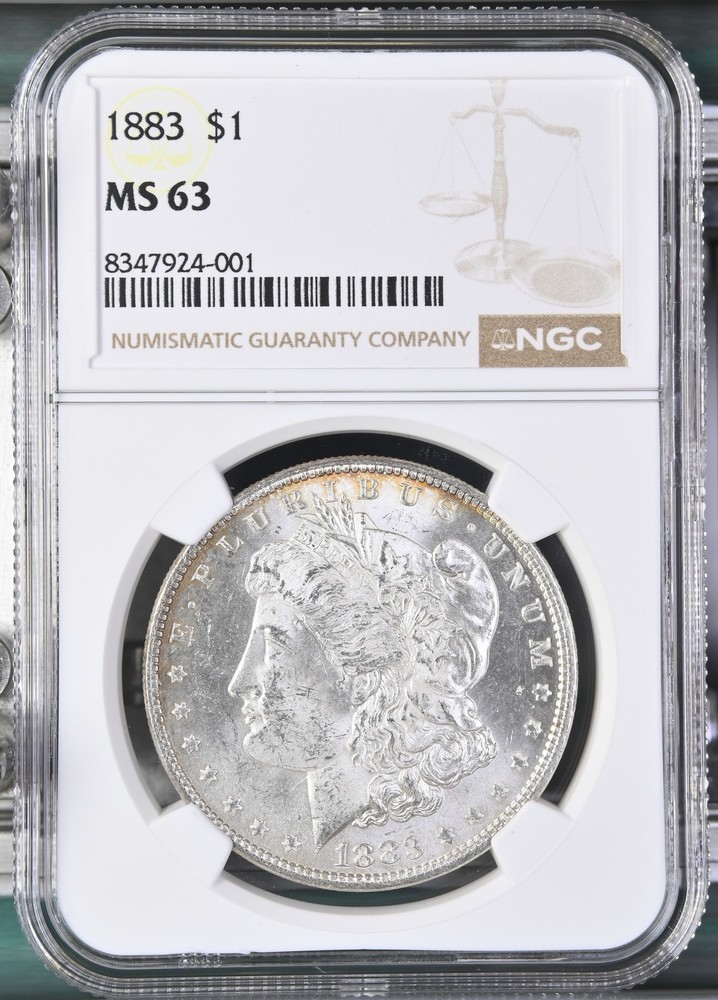 1883 Morgan Silver Dollar NGC MS-63