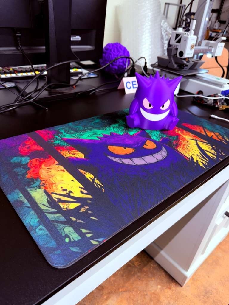 Deck Box + Playmat Bundle – GENGAR POKEMON Design | HOLDS 100 SLEEVED CARDS, TCG