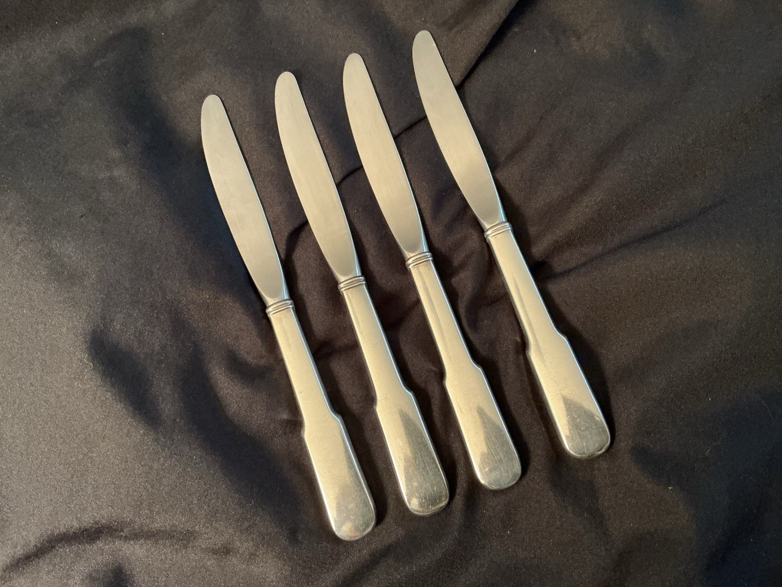 Old English Tipt by Gorham Sterling Silver Knife Lot Of 4 Pieces! 9 1/8”