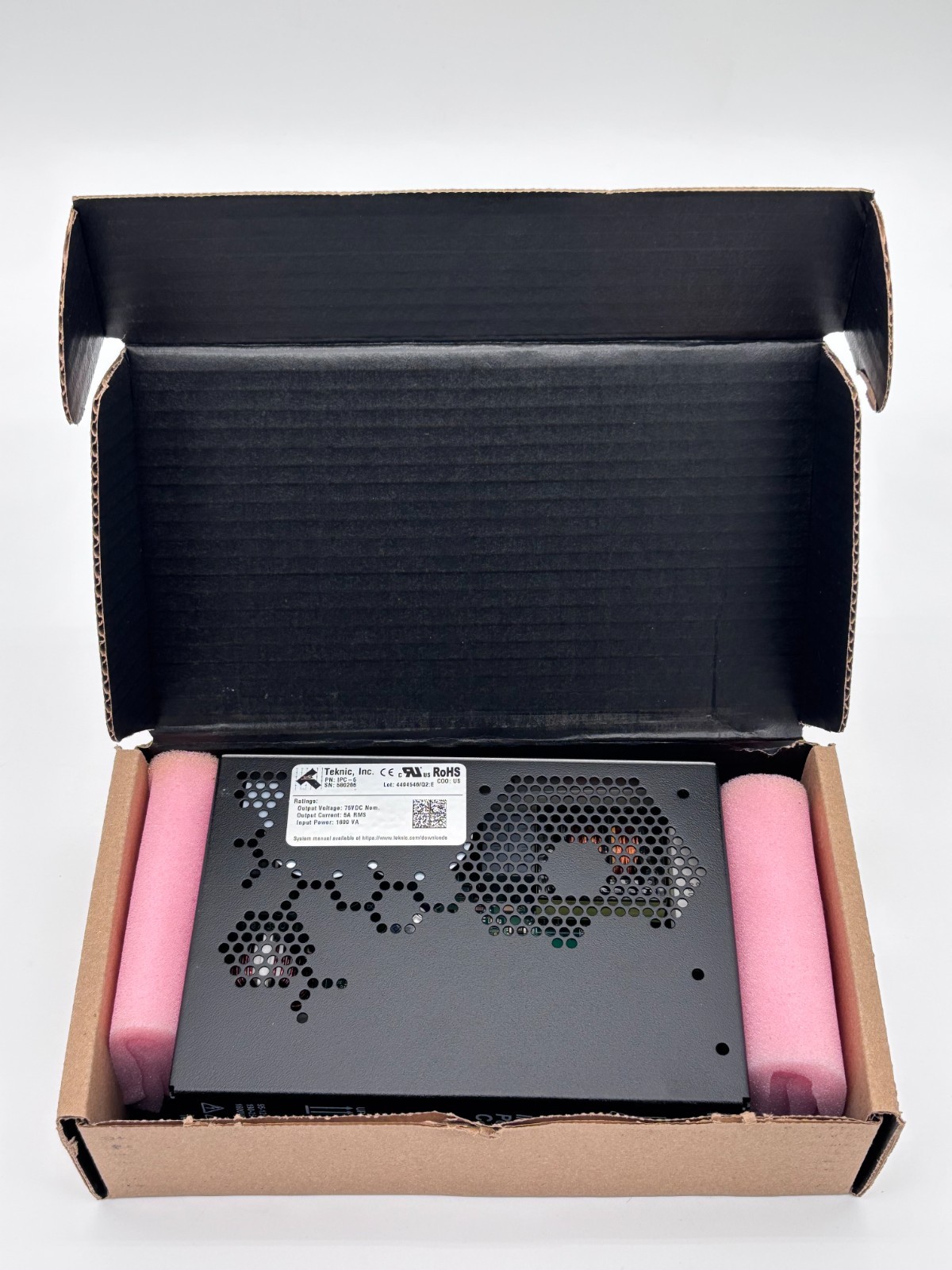 NEW: Teknic IPC-5 Power Supply, 75V DC Intelligent Power Center 5A RMS