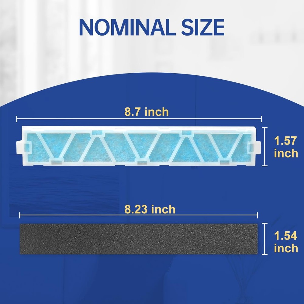 6-Pack MAC-408FT-E Replacement Filter and 6-Pack Carbon Filter Compatible with M