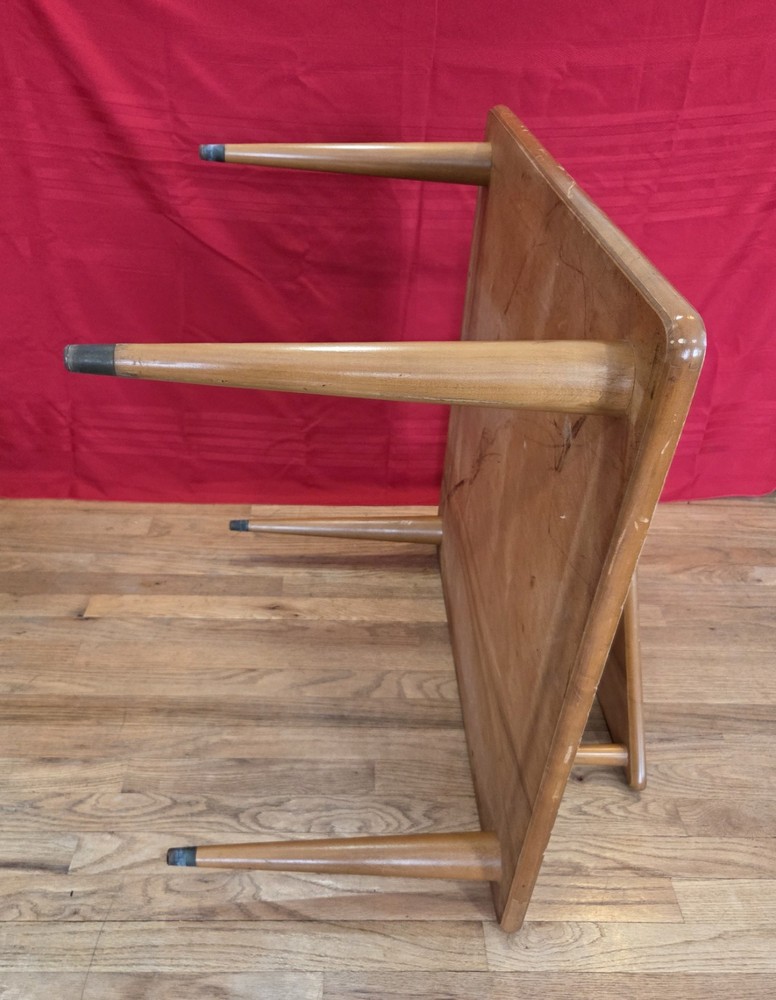 Mid century modern two-tier corner table table