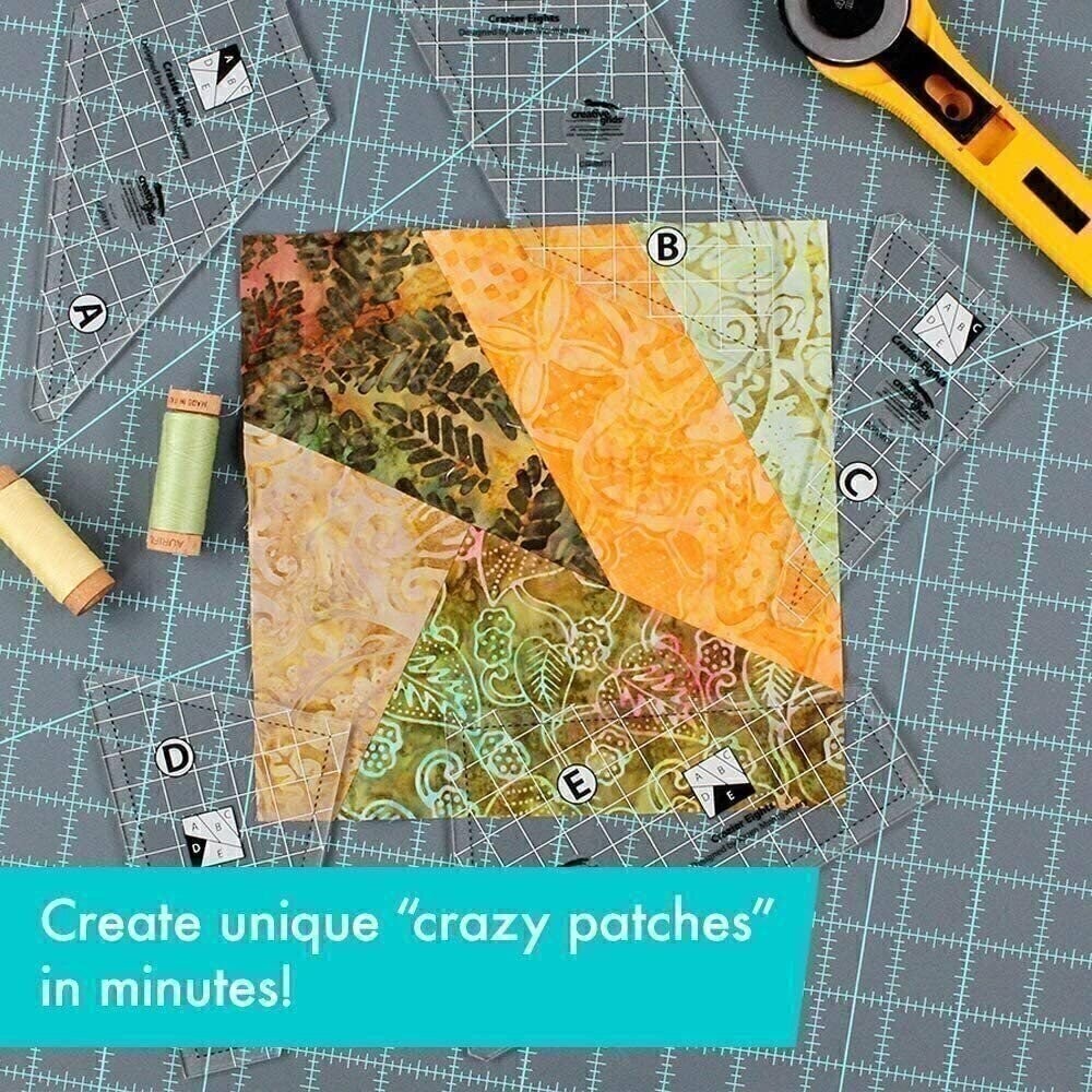 Creative Grids Crazier Eights Quilting Ruler Template