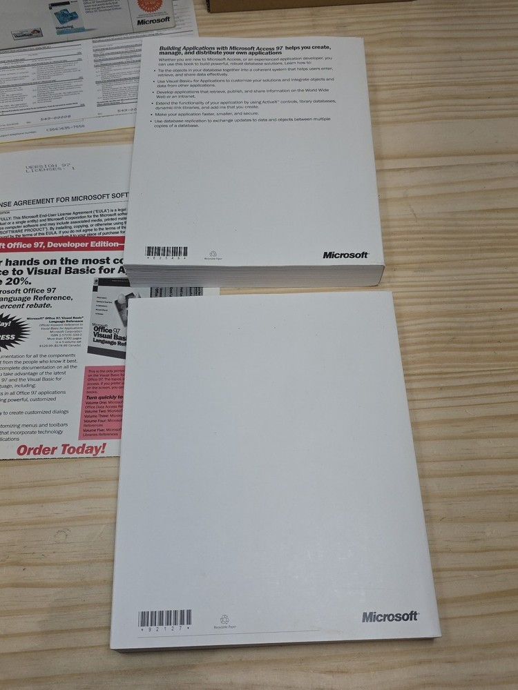 Microsoft Office 97 Developer & Professional Edition CD-ROMs Open Box Free Shipp