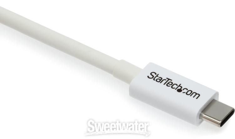 Startech Thunderbolt 3 Cable - 2m, 20 Gbit/s, USB-C - White