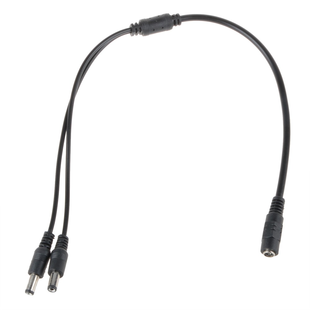 1 to 2 Power Splitter Adapter Cable for CCTV Surveillance Security Camera