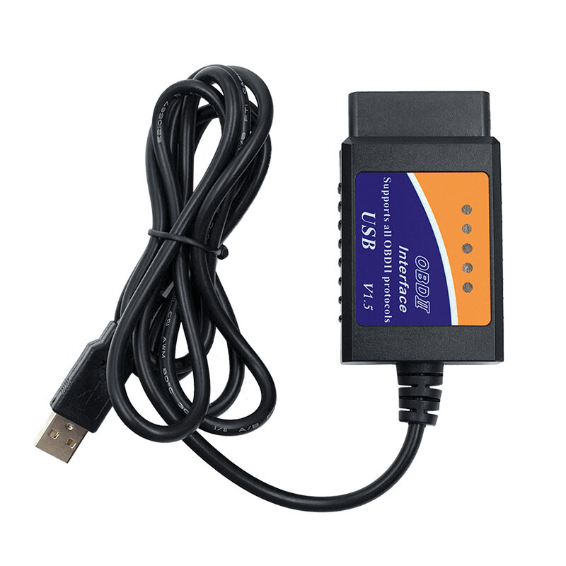 ELM327 USB OBD2 Scanner Cable Diagnostic Tool Engine Fault Code Reader Adapter