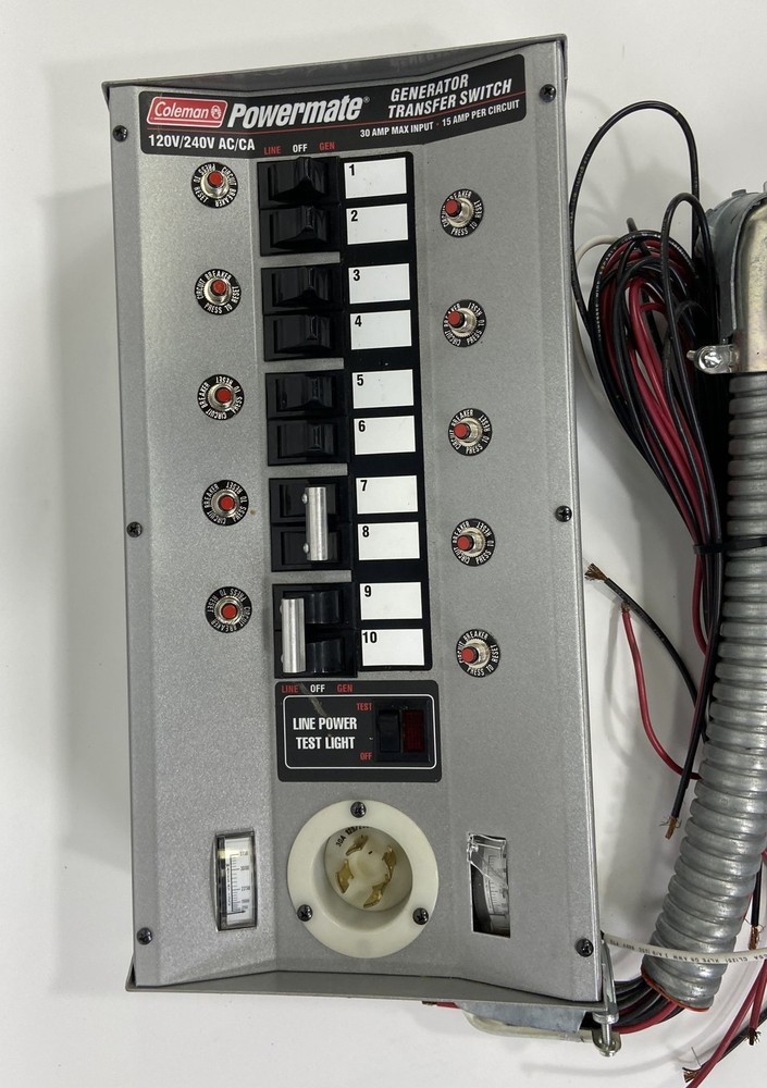 Coleman Powermate PA0650080 30A Generator Transfer Switch