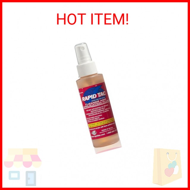Rapid Tac Application Fluid 4oz Spray Bottle | Bubble-Free Application | Allows