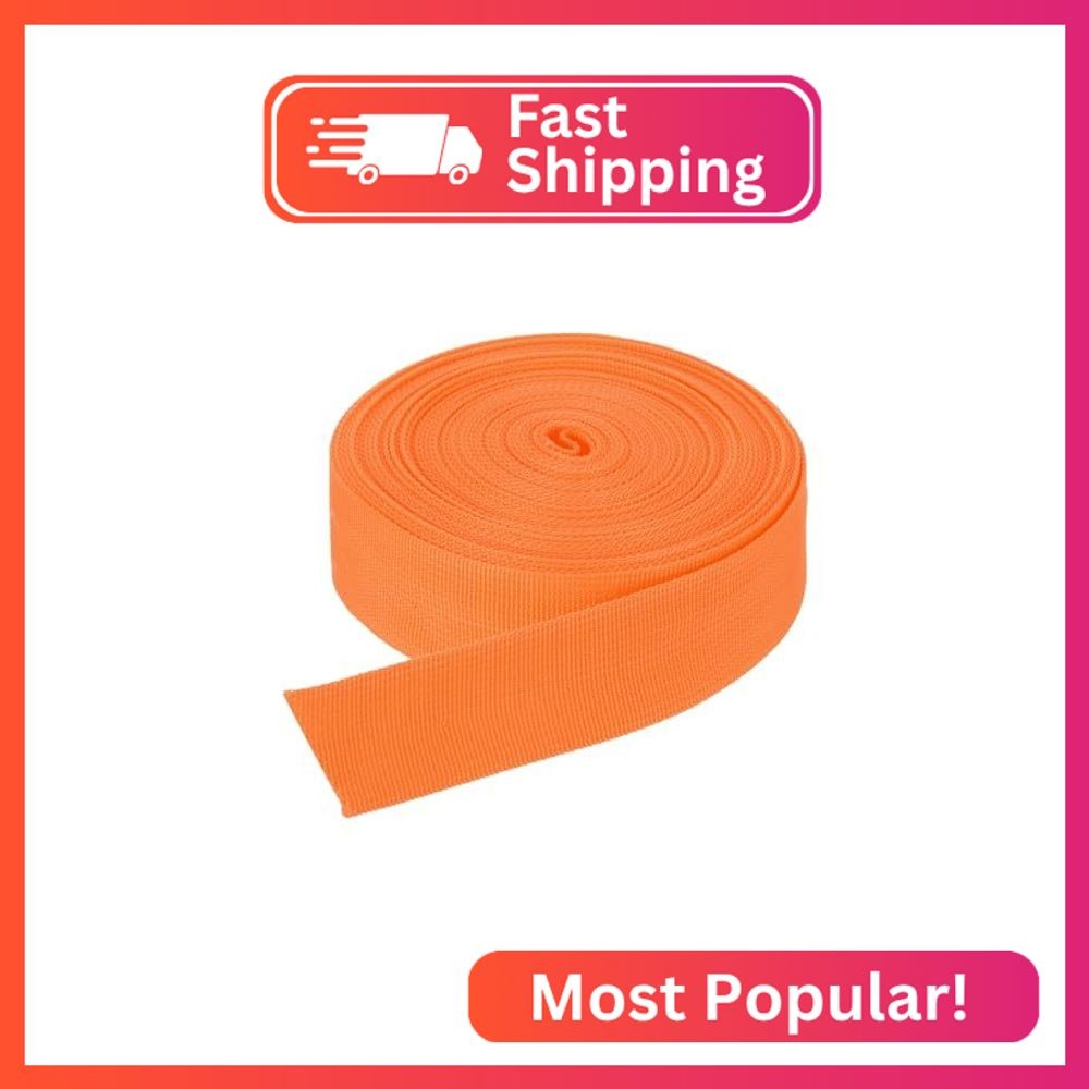 DMiotech 10 Yard x 1 1/2 Inch Width Nylon Webbing Strap Poly Flat Webbing Strapp