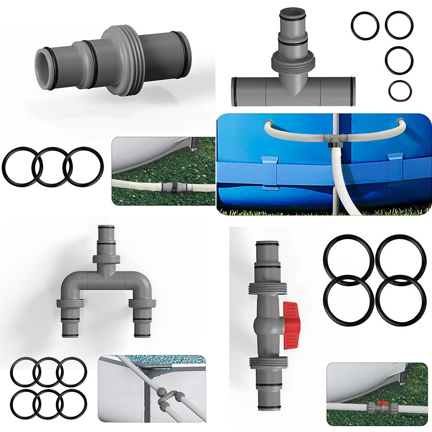 For Pool PP Hose Connector Replacement 1.5in Connector Accessories