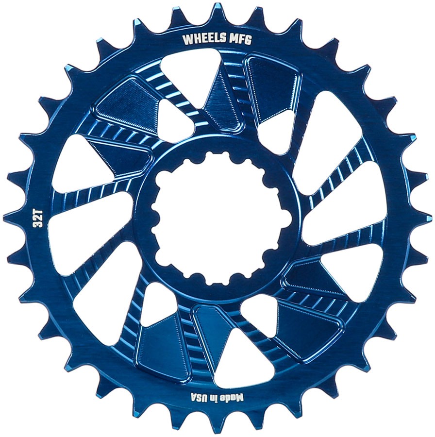 32T 3-Bolt Direct Mount Chainring - 7075 Aluminum, Hyperglide+ Compatible