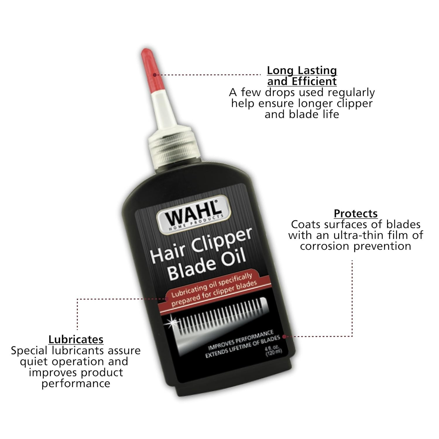 Wahl Premium Hair Clipper Blade Lubricating Oil for Clippers Trimmers & Blade