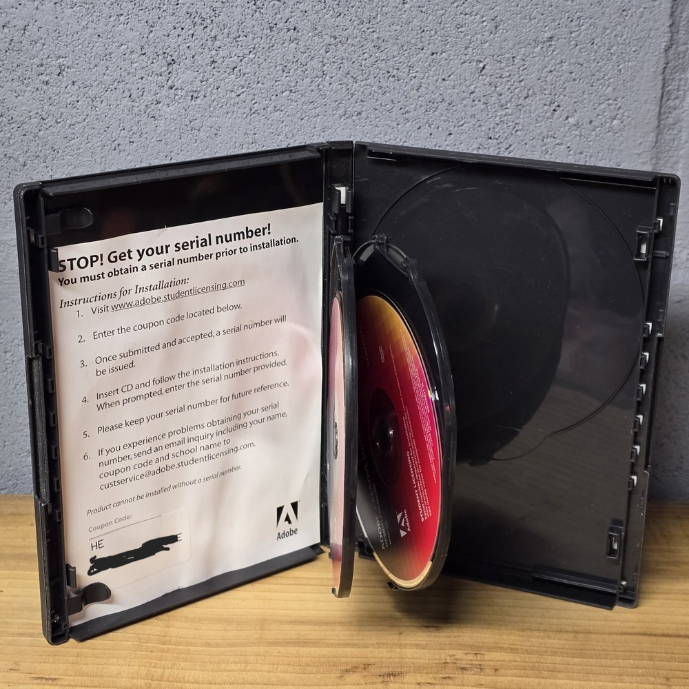 Adobe Creative Suite 4 CS4 Design Premium Mac OS Student Version WITH Serial #