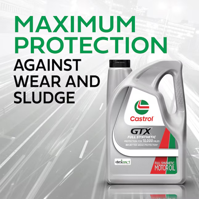 Castrol GTX Full Synthetic 5W-30 Motor Engine Oil 5 Quart Jug Car Truck