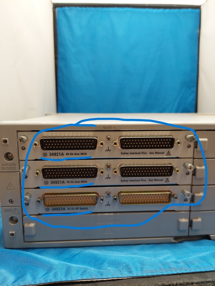 Agilent Technologies 34980A Multifunction Switch Measure Unit with 3 modules