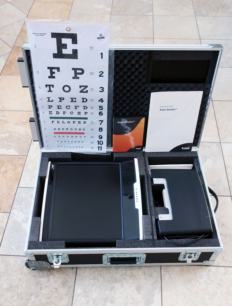 Tobii Technology T60 Eye Tracker + Case Visual Perception Human Factors Studies