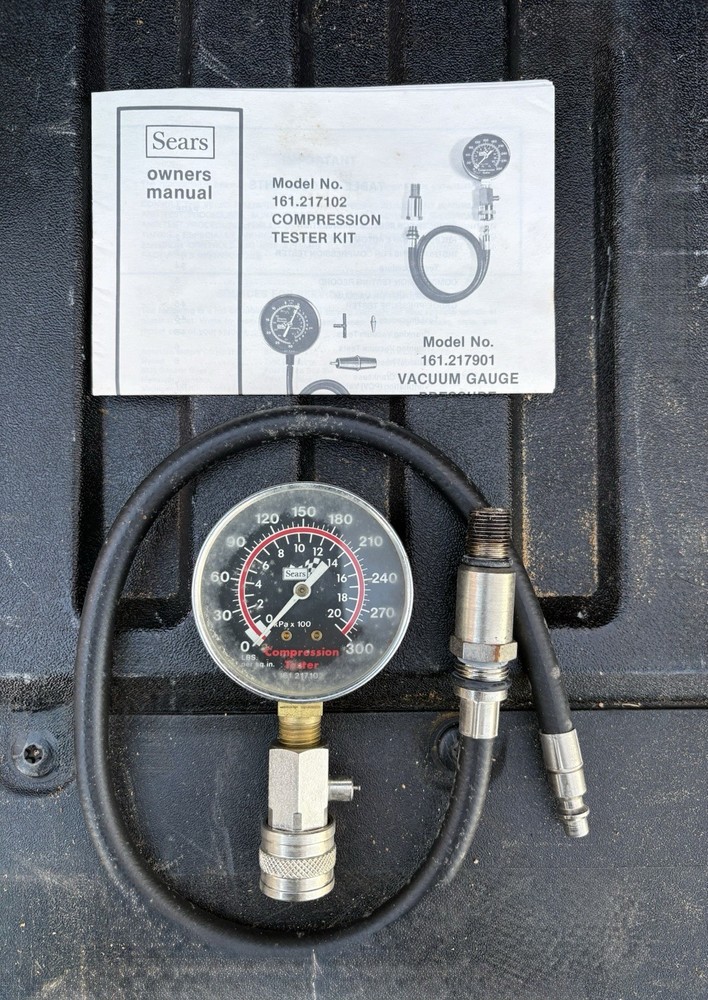 Sears Flexible Drive Engine Compression Tester Kit 28 2171 With Box