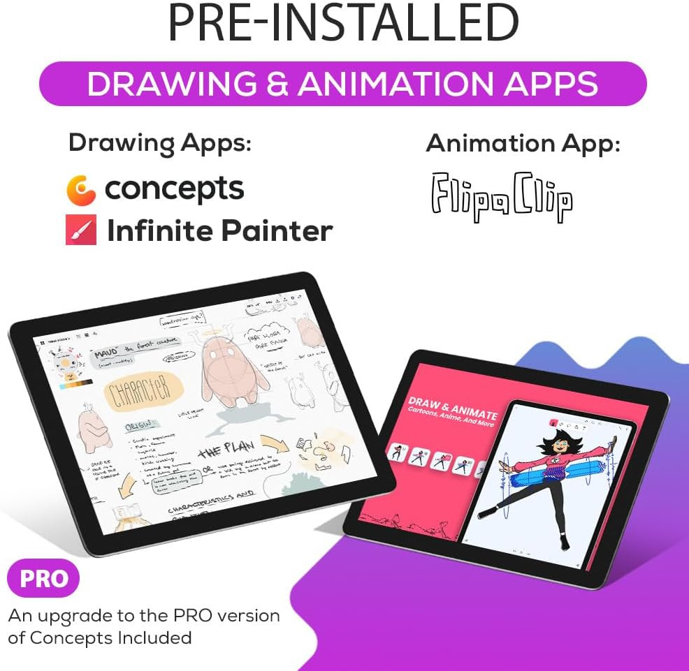 Picassotab X Drawing Tablet • No Computer Needed • Drawing Apps & Tutorials • 4