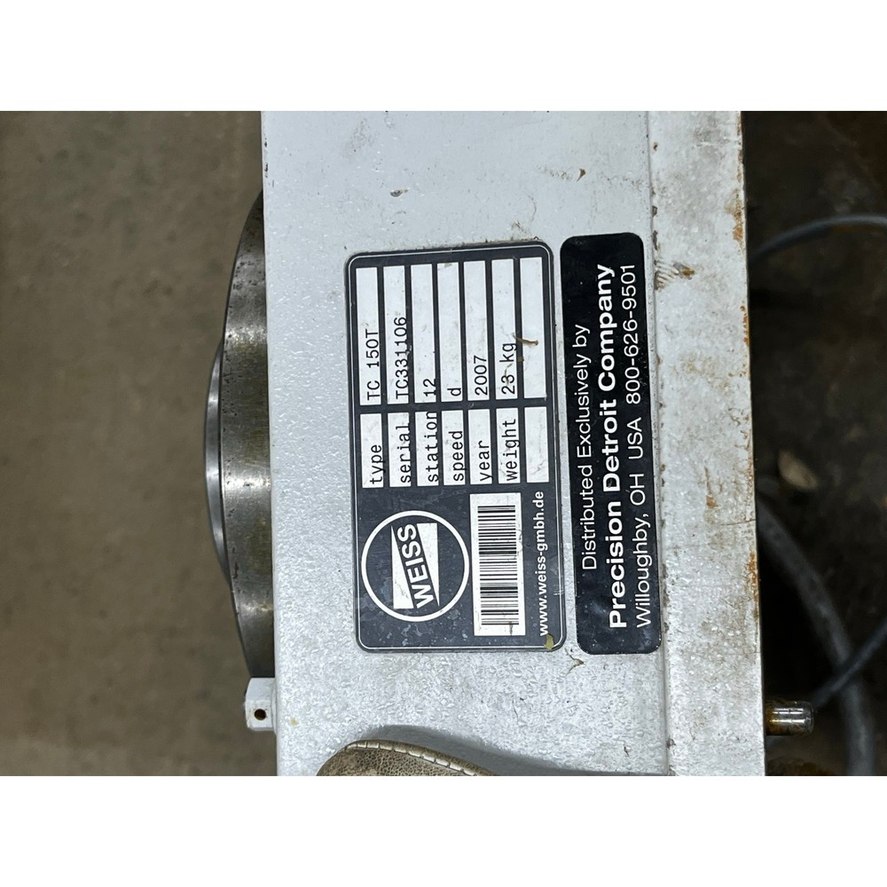 Weiss TC 150T Rotary Table (Used)