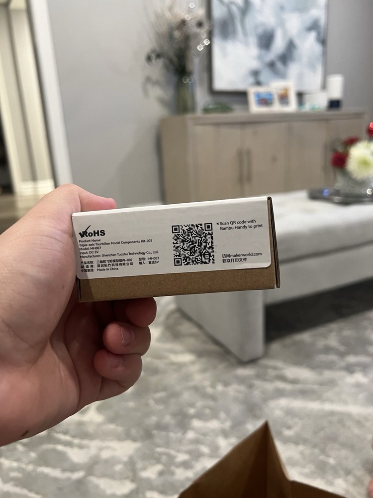 Bambu Lab 3 three axis tourbillon Model kit