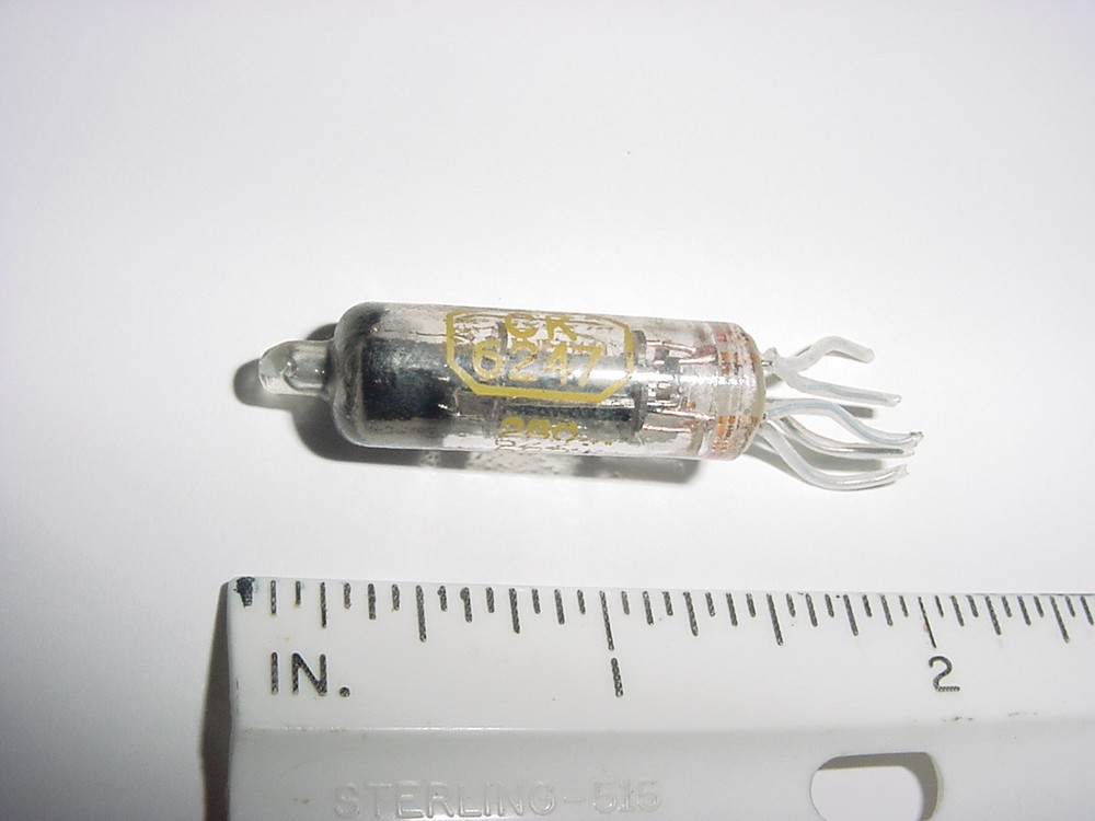 Raytheon Triode Tube, CK-6247, Removed - Operational