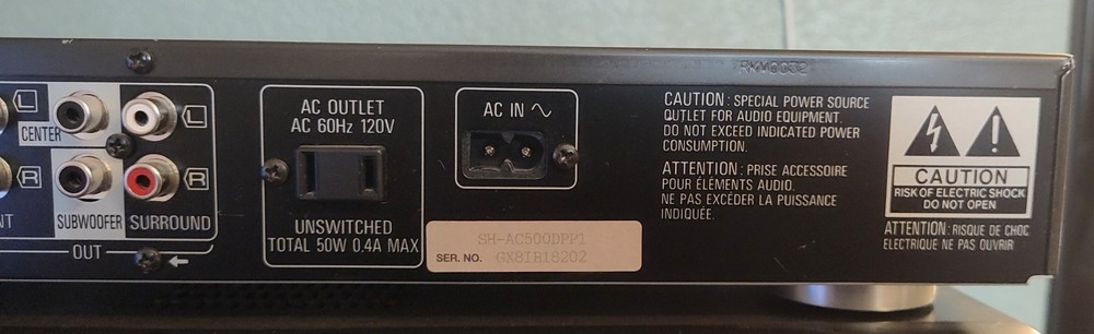 Technics SH-AC500D Digital Surround Processor Dolby - TESTED, No Remote