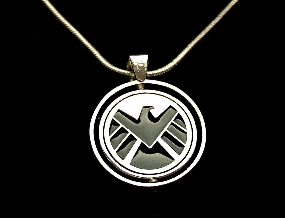 Marvel Comics Agents Shield vs Axis Hydra Logo Dual Pendant New NOS Box