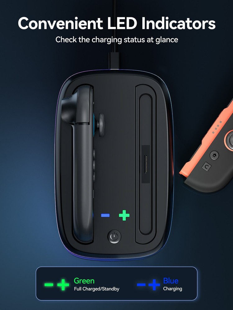 Controller Charging Dock for Nintendo Switch 2 Joy Con Fast Charger Station