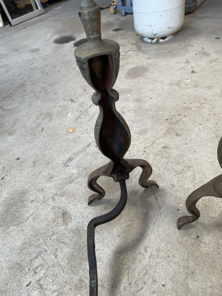 Vintage Fireplace Andirons