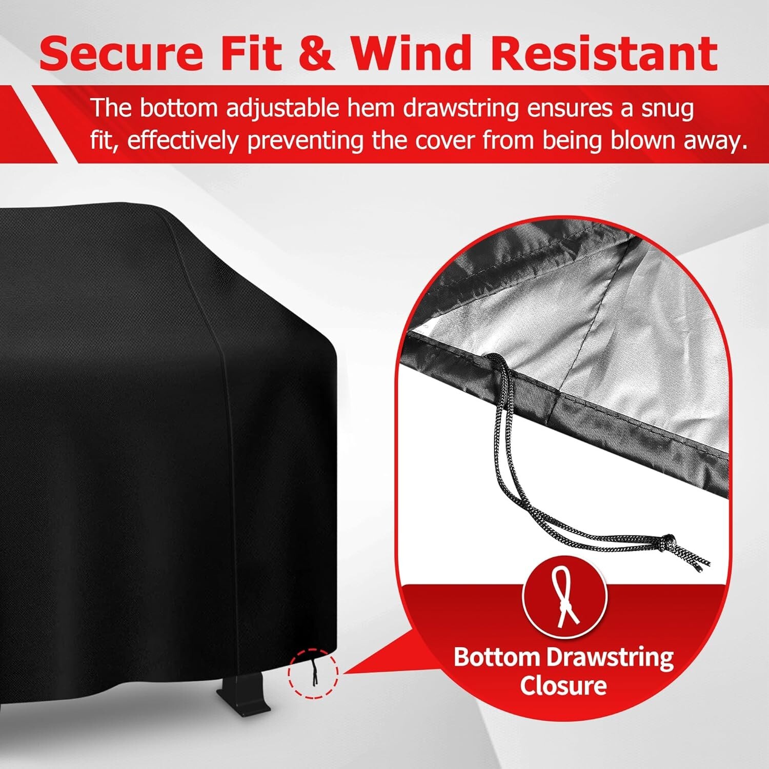 iCOVER 55 in BBQ Gas Grill Cover for Weber Char-Broil Brinkmann Holland JennAir