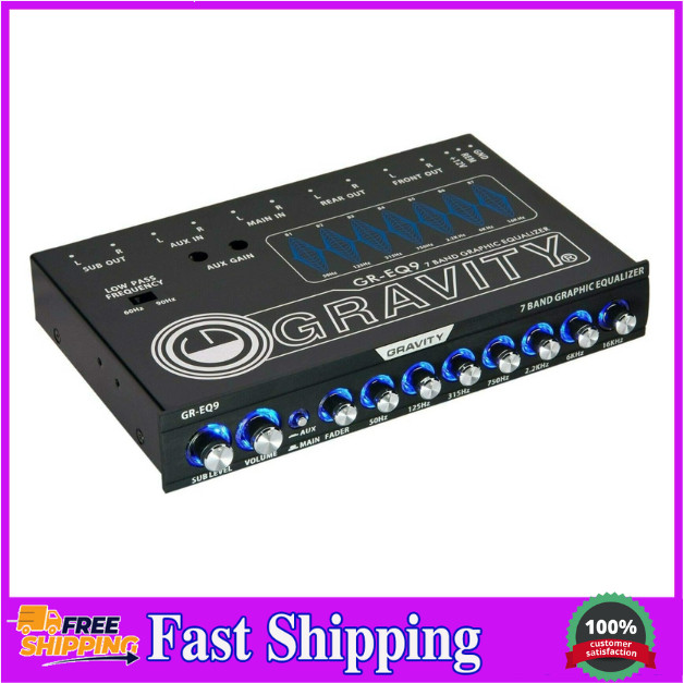 Gravity 7 Band Graphic Equalizer GR-EQ9