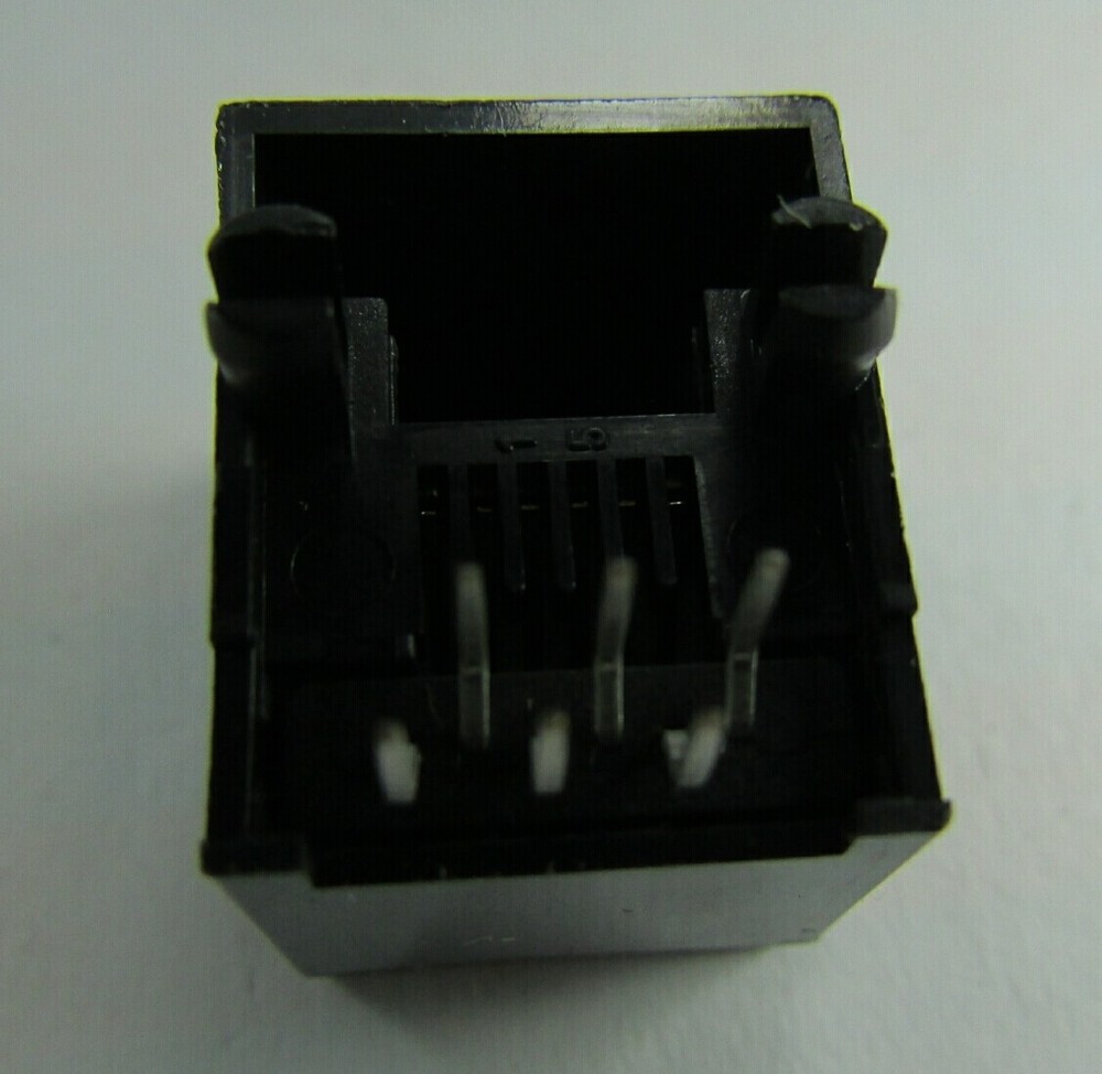 20 Molex Modular Jacks RJ-12 Vertical Top Entry PCB Through Hole 6P6C Panel Ribs