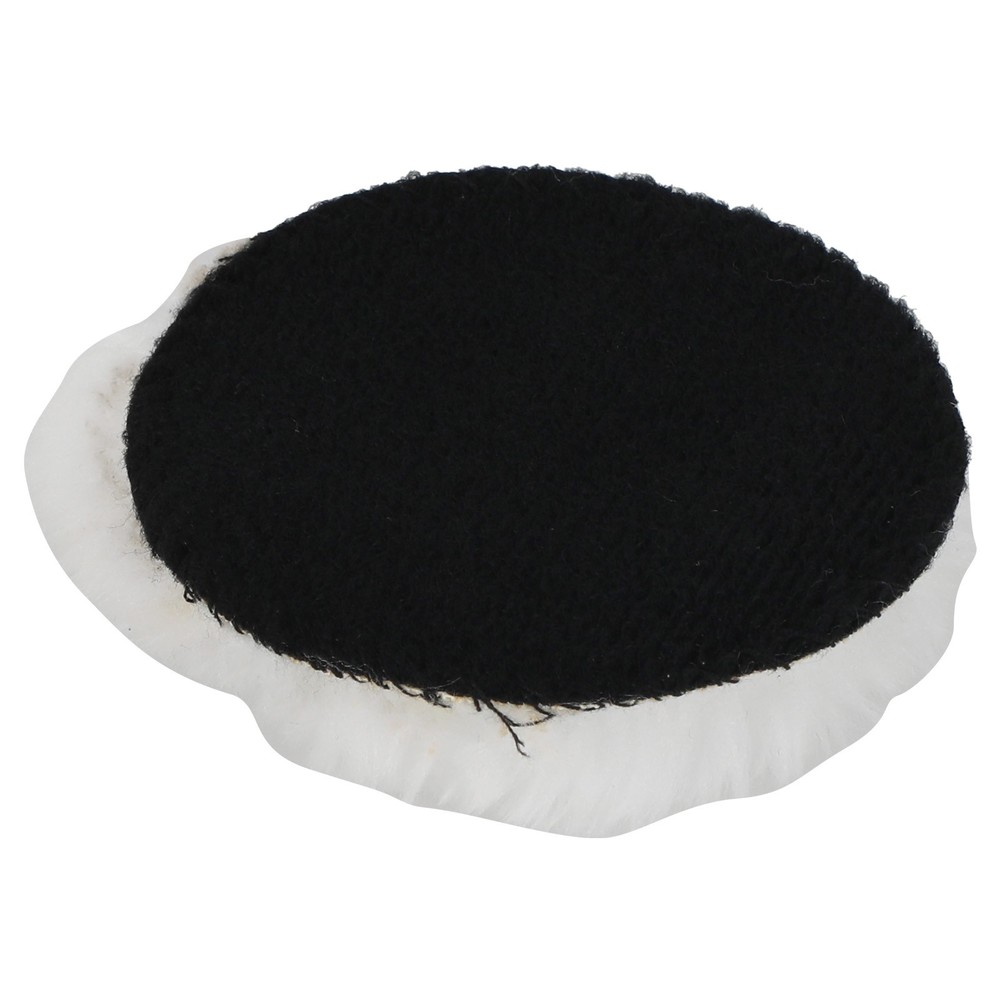 10pcs Lambskin Wool Buffing Pads 3inch Hook Loop Polishing Wool Buffer